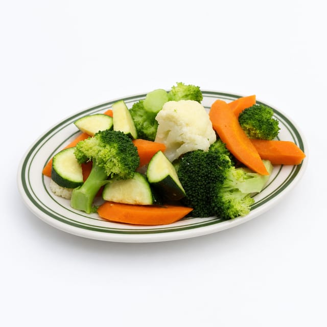 Steamed Veggies.